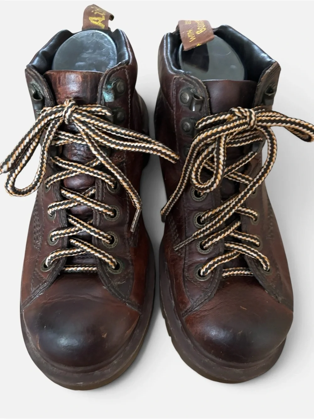 Vtg 90’s Doc Martens 8287 Brown Leather Hiker Monkey Boot Lug Sole Mens Size 7